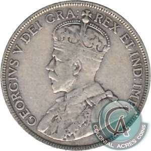 1911 Newfoundland 50-cents Fine (F-12)