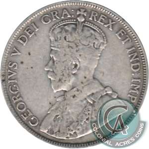 1919C Newfoundland 50-cents VG-F (VG-10)