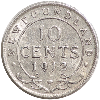 1912 Newfoundland 10-cent Extra Fine (EF-40)