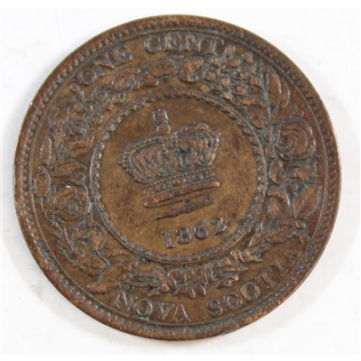 1862 Nova Scotia 1-cents VF-EF (VF-30) $