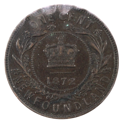 1872H Newfoundland 1-cent Extra Fine (EF-40)