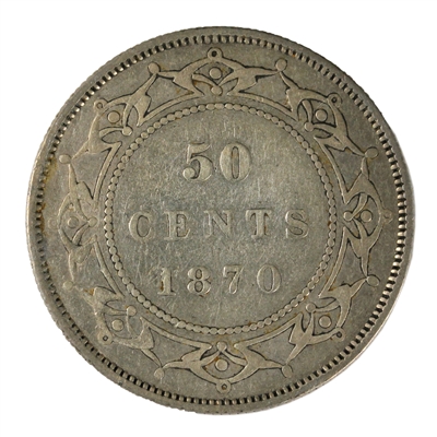 1870 Newfoundland 50-cents F-VF (F-15)