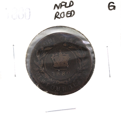 1880 R.0 E.D Newfoundland 1-cent Good (G-4)