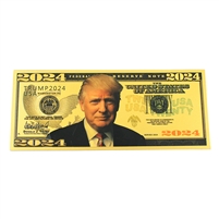 2024 Donald Trump $20 Gold-coloured Novelty Note (Not legal tender)