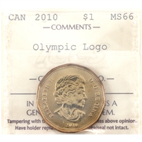 2010 Canada Olympic Loon Dollar ICCS Certified MS-66