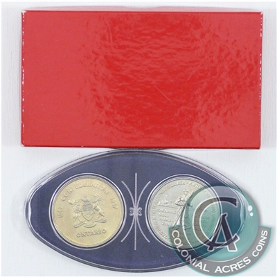 1867-1967 2-coin Confederation Ontario Tokens (Mega03)