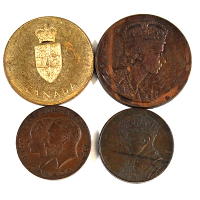 Group of 4 Canadian Medallions (1927-1967) (Mega06)