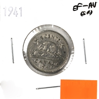 1941 Canada 5-cents EF-AU (EF-45) Scratched, cleaned, or impaired