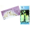 Pair of 2011 & 2012 Arctic & Antarctic Souvenir Notes with Cute Foxes & Penguins, 2Pcs