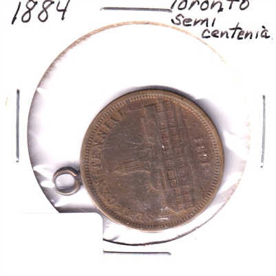 1884 Toronto, Ontario, Semi-centennial Medallion - Windmill Design