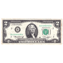 1976 USA $2 Federal Reserve Note, Neff-Simon (Issues)