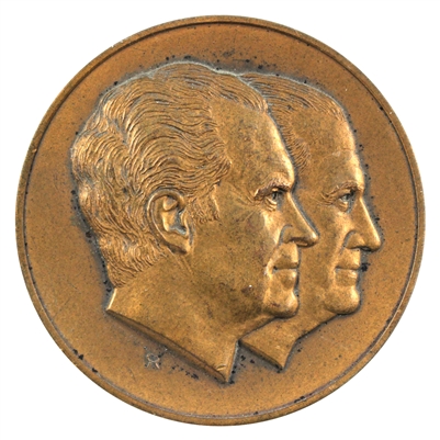 1973 Richard Nixon & Spiro Agnew 2nd Term Inaugural Medal - Giant (Spots)