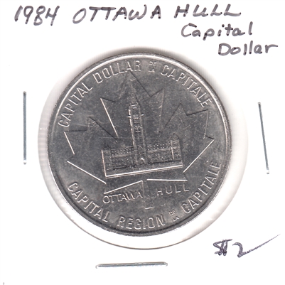 1984 Ottawa & Hull Capital Dollar Trade Token