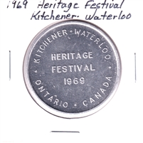 1969 Kitchener-Waterloo Heritage Festival Double Good Luck Medallion