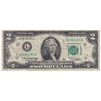 1976 USA $2 Federal Reserve Note, Neff-Simon (small tears, writing or impaired)