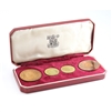 Jersey 1960 4-coin Proof Set in Case: 300th Ann. of King Charles II (Toned/issues)