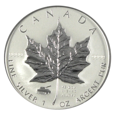 2005 Canada $5 V-E Day Privy Mark .9999 Silver Maple Leaf (No Tax) Coin & capsule only