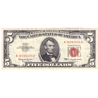 1963 USA $5 Note, Granahan-Dillon, FR#1536