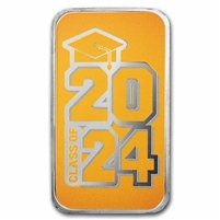 APMEX Colourized Class of 2024 (Modern Design) 1oz .999 Silver Bar (No Tax)