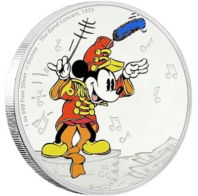 2016 Niue $2 Mickey Through the Ages - The Band Concert (No Tax)