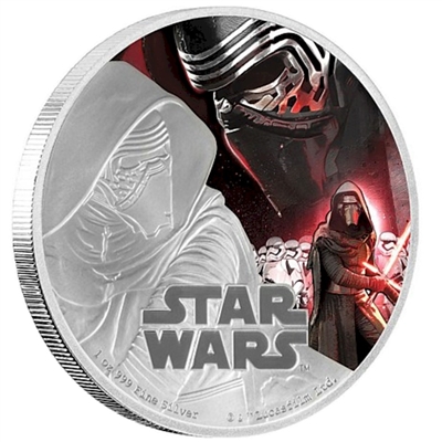 2016 Niue $2 Star Wars: The Force Awakens - Kylo Ren (TAX Exempt)