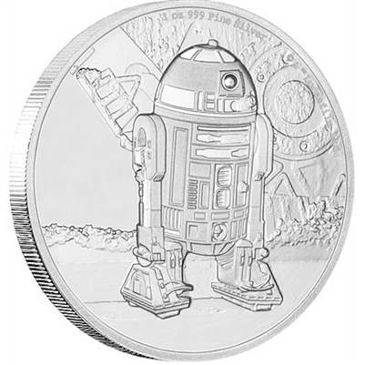 2016 Niue $2 Star Wars Classic - R2D2 1oz. Silver Proof (TAX Exempt)