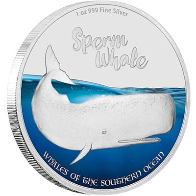 2016 Pitcairn Islands $2 Sperm Whale (TAX Exempt)