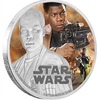 2016 Niue $2 Star Wars: The Force Awakens - Finn Silver Proof (No Tax)
