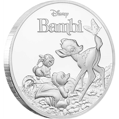 2017 Niue $2 75th Anniversary of Bambi Fine Silver Coin (No Tax)