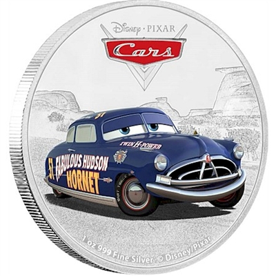 2017 Niue $2 Disney Pixar Cars - Doc Hudson Silver Proof (No Tax)