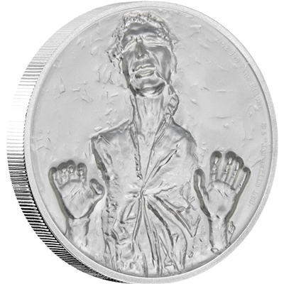 2017 Niue $5 Star Wars - Han Solo 2oz Ultra High Relief Silver (No Tax)