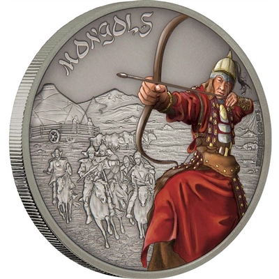 2017 Niue $2 Warriors of History - Mongols Fine Silver (No Tax)