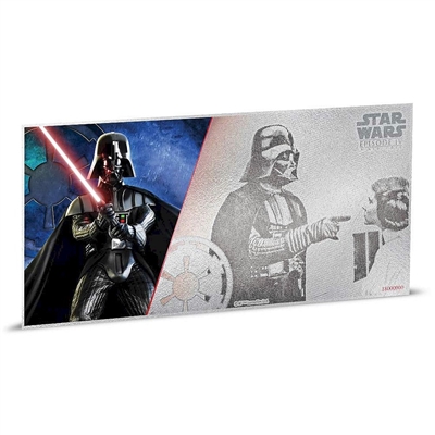 2018 Niue $1 Star Wars: A New Hope - Darth Vader 5g Silver Coin Note (No Tax)