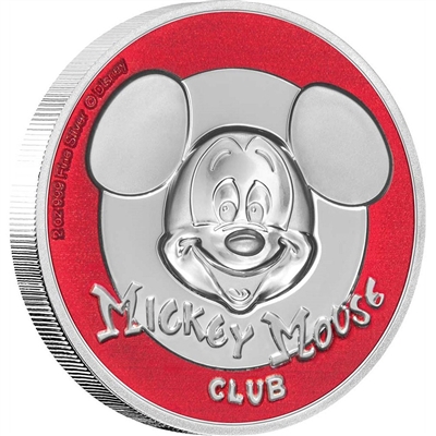 2019 Niue $5 Disney - Mickey Mouse Club Ultra High Relief Silver (No Tax)