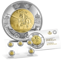 2016 Canada $2 75th Ann. Battle of the Atlantic 5-coin Circulation Pack