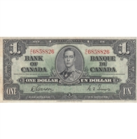 BC-21c 1937 Canada $1 Gordon-Towers, C/L, VF