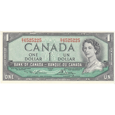 BC-37d 1954 Canada $1 Lawson-Bouey, D/I, AU-UNC