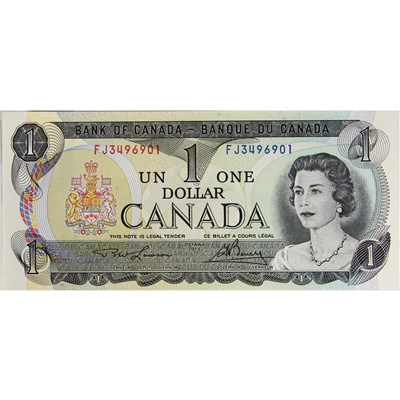 BC-46a 1973 Canada $1 Lawson-Bouey, FJ, CUNC