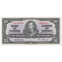 BC-24b 1937 Canada $10 Gordon-Towers, U/D, EF-AU