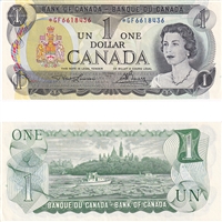 BC-46aA 1973 Canada $1 Lawson-Bouey, *GF, AU-UNC