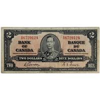 BC-22b 1937 Canada $2 Gordon-Towers, S/B, F