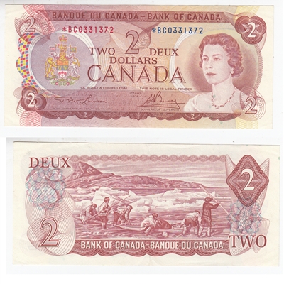 BC-47aA 1974 Canada $2 Lawson-Bouey, *BC, EF-AU