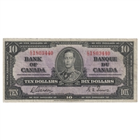 BC-24b 1937 Canada $10 Gordon-Towers, E/D, F-VF