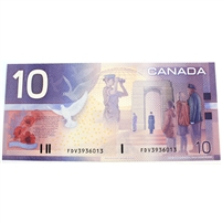BC-63a 2000 Canada $10 Knight-Thiessen, FDV, CUNC