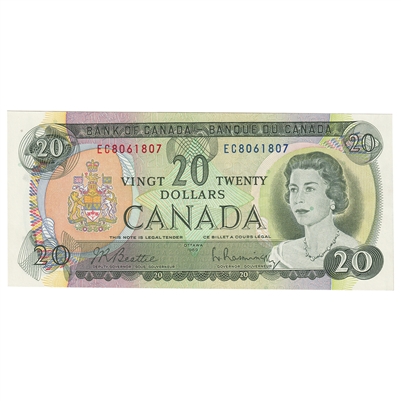 BC-50a 1969 Canada $20 Beattie-Rasminsky, EC, UNC