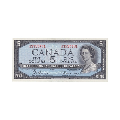 BC-39b 1954 Canada $5 Beattie-Rasminsky, J/X, UNC