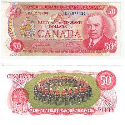 BC-51b 1975 Canada $50 Crow-Bouey, EHK, EF