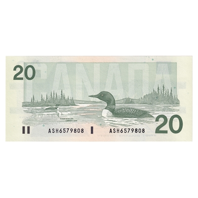 BC-58b-i 1991 Canada $20 Bonin-Thiessen, ASH, CUNC
