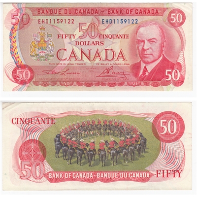 BC-51a-i 1975 Canada $50 Lawson-Bouey, EHD, EF