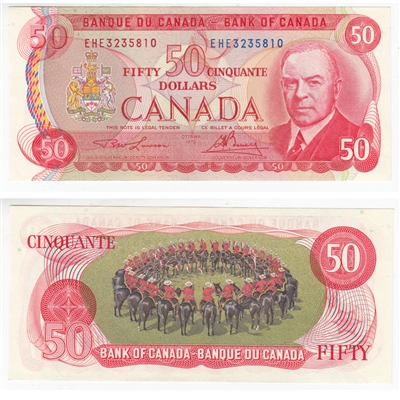 BC-51a-i 1975 Canada $50 Lawson-Bouey, EHE, AU